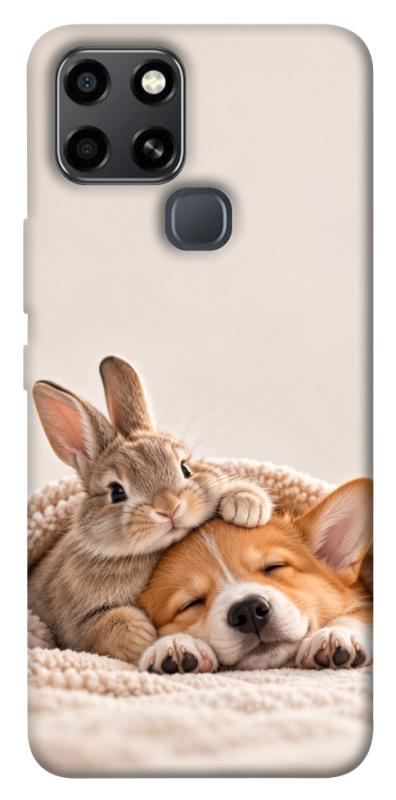 Чохол itsPrint Rabbit and corgi для Infinix Smart 6, armored, купити оптом з доставкою