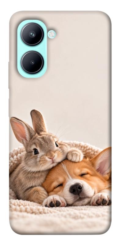 Чохол itsPrint Rabbit and corgi для Realme C33, armored, купити оптом з доставкою