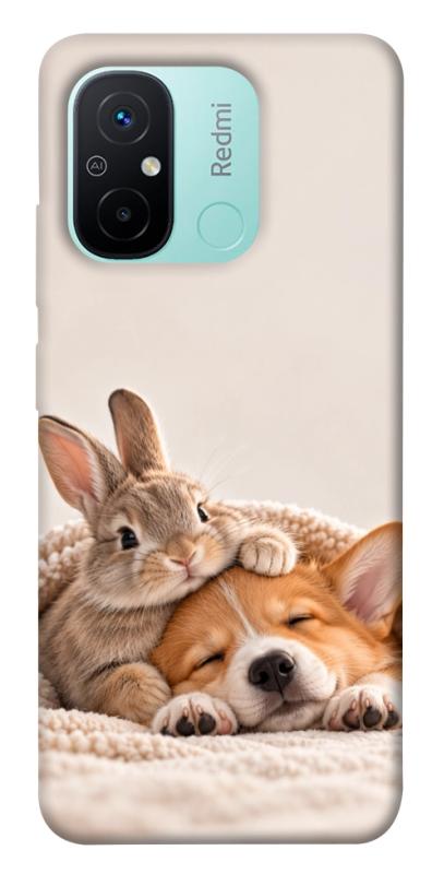 Чехол itsPrint Rabbit and corgi для Xiaomi Redmi 12C, armored, купить оптом с доставкой