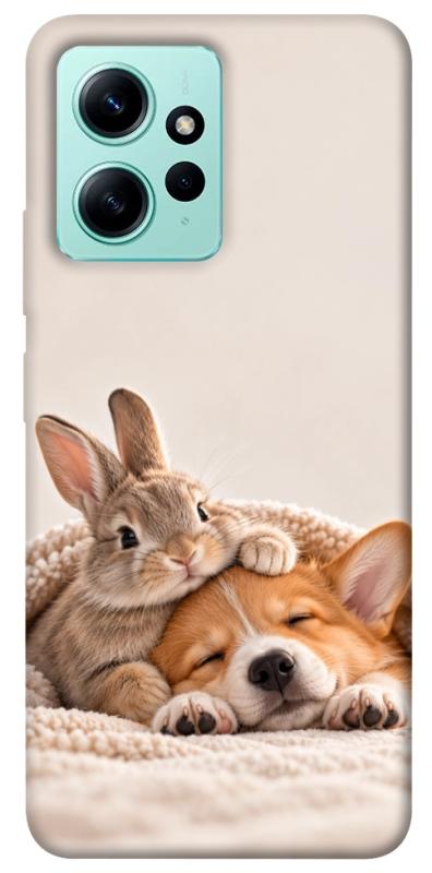 Чехол itsPrint Rabbit and corgi для Xiaomi Redmi Note 12 4G, armored, купить оптом с доставкой