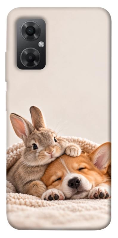 Чехол itsPrint Rabbit and corgi для Xiaomi Redmi Note 11R, armored, купить оптом с доставкой