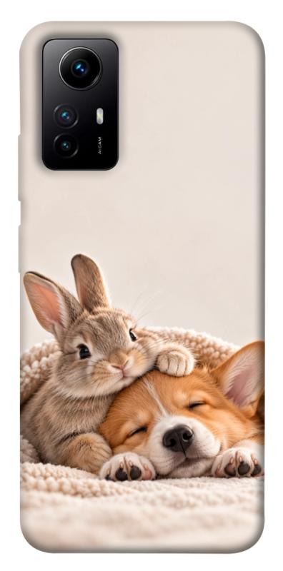 Чохол itsPrint Rabbit and corgi для Xiaomi Redmi Note 12S, armored, купити оптом з доставкою