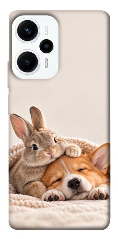 Чехол itsPrint Rabbit and corgi для Xiaomi Poco F5 / Note 12 Turbo, armored, купить оптом с доставкой