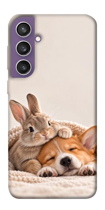Чехол itsPrint Rabbit and corgi для Samsung Galaxy S23 FE, armored, купить оптом с доставкой