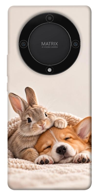Чохол itsPrint Rabbit and corgi для Huawei Magic5 Lite, armored, купити оптом з доставкою