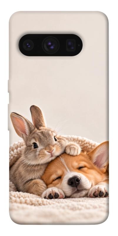 Чехол itsPrint Rabbit and corgi для Google Pixel 8 Pro, armored, купить оптом с доставкой