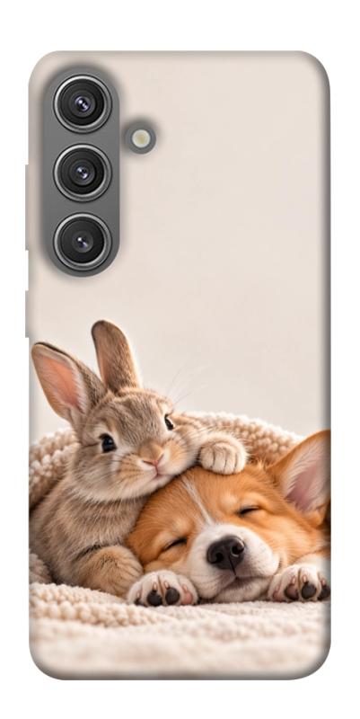 Чохол itsPrint Rabbit and corgi для Samsung Galaxy S24+, armored, купити оптом з доставкою