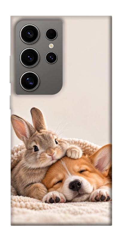 Чехол itsPrint Rabbit and corgi для Samsung Galaxy S24 Ultra, armored, купить оптом с доставкой
