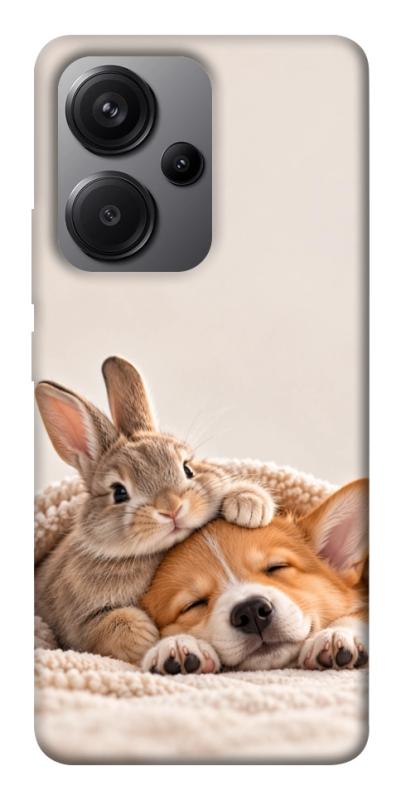 Чехол itsPrint Rabbit and corgi для Xiaomi Redmi Note 13 Pro+, armored, купить оптом с доставкой