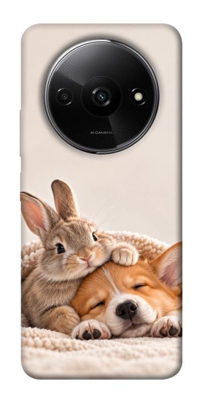 Чохол itsPrint Rabbit and corgi для Xiaomi Redmi A3, armored, купити оптом з доставкою