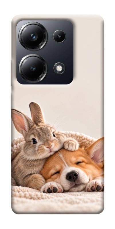 Чехол itsPrint Rabbit and corgi для Xiaomi Redmi 13 4G / Poco M6 4G, armored, купить оптом с доставкой