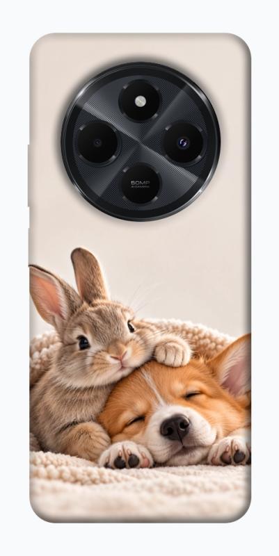 Чехол itsPrint Rabbit and corgi для Xiaomi Redmi 14C / Poco C75, armored, купить оптом с доставкой
