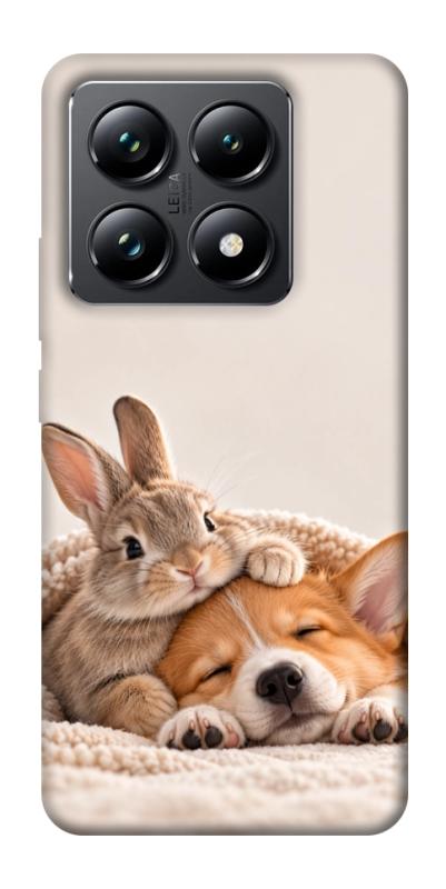 Чохол itsPrint Rabbit and corgi для Xiaomi 14T Pro, armored, купити оптом з доставкою
