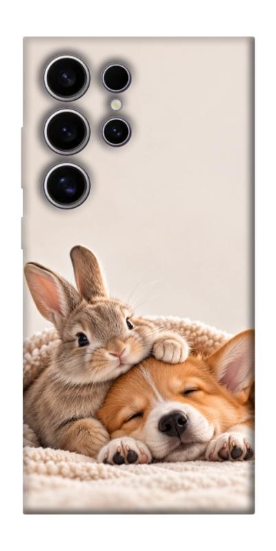 Чохол itsPrint Rabbit and corgi для Samsung Galaxy S25 Ultra, armored, купити оптом з доставкою