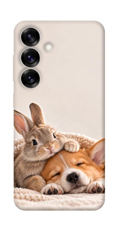Чехол itsPrint Rabbit and corgi для Samsung Galaxy S25+, armored, купить оптом с доставкой