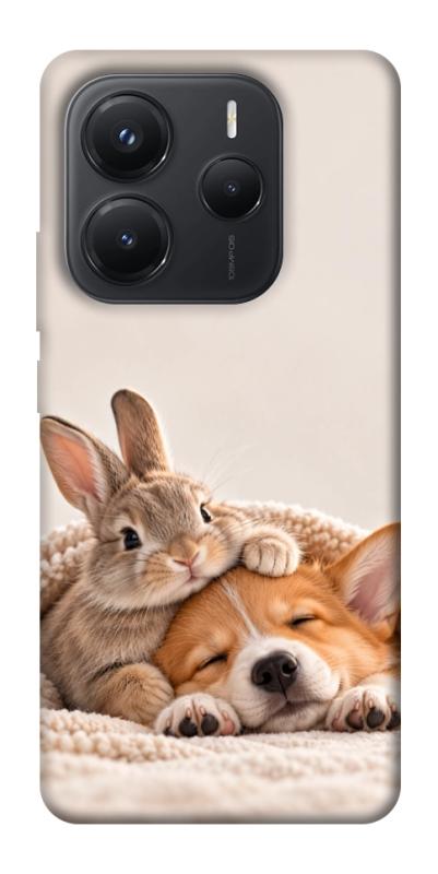 Чехол itsPrint Rabbit and corgi для Xiaomi Redmi Note 14 5G, armored, купить оптом с доставкой