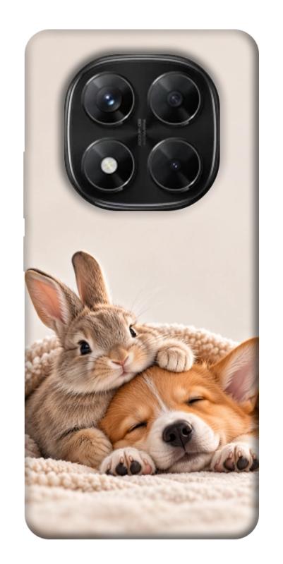 Чехол itsPrint Rabbit and corgi для Xiaomi Redmi Note 14 Pro 5G, armored, купить оптом с доставкой