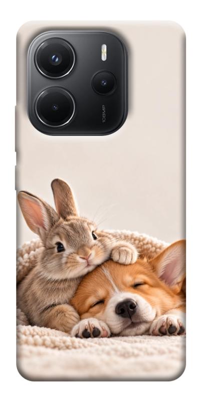 Чохол itsPrint Rabbit and corgi для Xiaomi Redmi Note 14 4G (Int. version), armored, купити оптом з доставкою