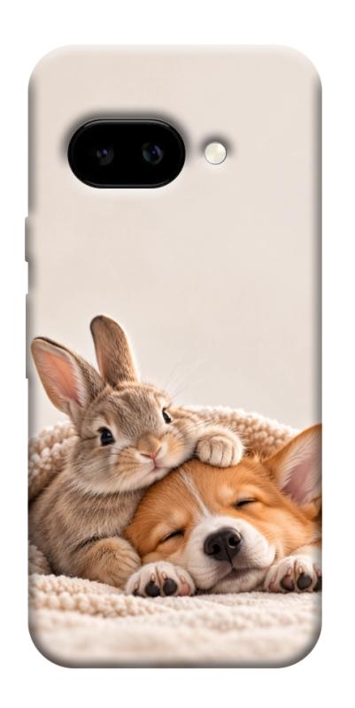 Чехол itsPrint Rabbit and corgi для Google Pixel 9a, armored, купить оптом с доставкой