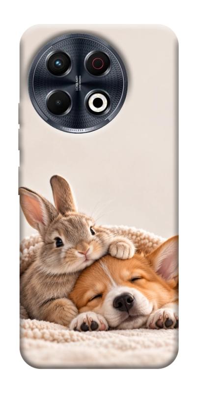 Чохол itsPrint Rabbit and corgi для TECNO Spark 30 Pro (KL7), armored, купити оптом з доставкою