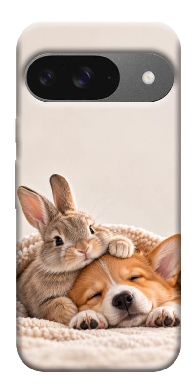 Чохол itsPrint Rabbit and corgi для Google Pixel 10, armored, купити оптом з доставкою