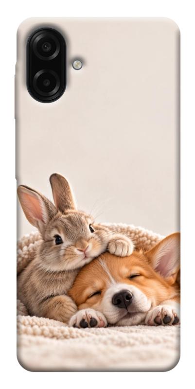 Чехол itsPrint Rabbit and corgi для Samsung Galaxy A07, armored, купить оптом с доставкой