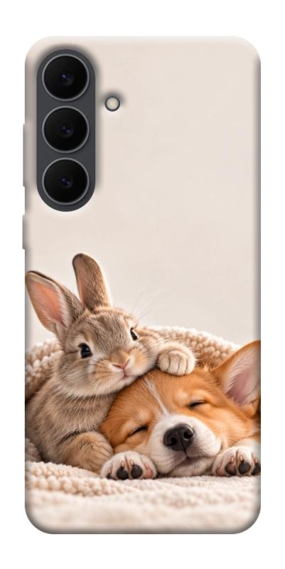 Чехол itsPrint Rabbit and corgi для Samsung Galaxy S25 FE, armored, купить оптом с доставкой
