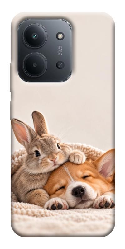 Чехол itsPrint Rabbit and corgi для Xiaomi Redmi 15C (EU), armored, купить оптом с доставкой