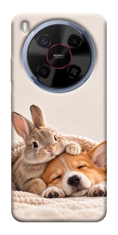 Чехол itsPrint Rabbit and corgi для ZTE Nubia V70 Max, armored, купить оптом с доставкой