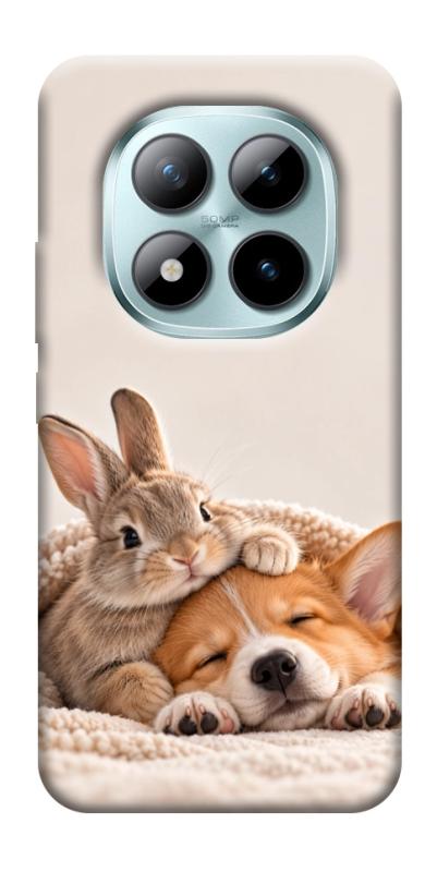 Чехол itsPrint Rabbit and corgi для Xiaomi Redmi Note 15 Pro 5G, armored, купить оптом с доставкой