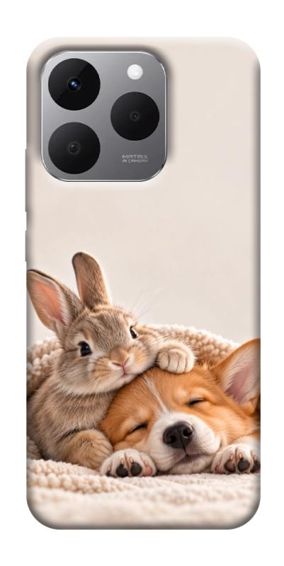 Чехол itsPrint Rabbit and corgi для Realme 15T, armored, купить оптом с доставкой