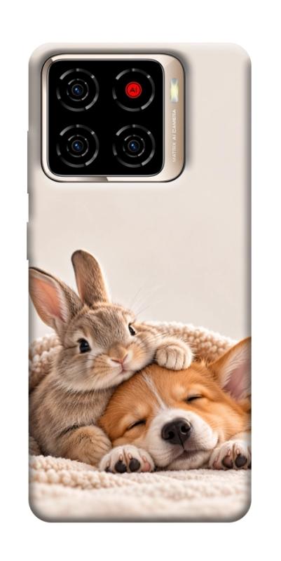 Чохол itsPrint Rabbit and corgi для ZTE Blade A56, armored, купити оптом з доставкою