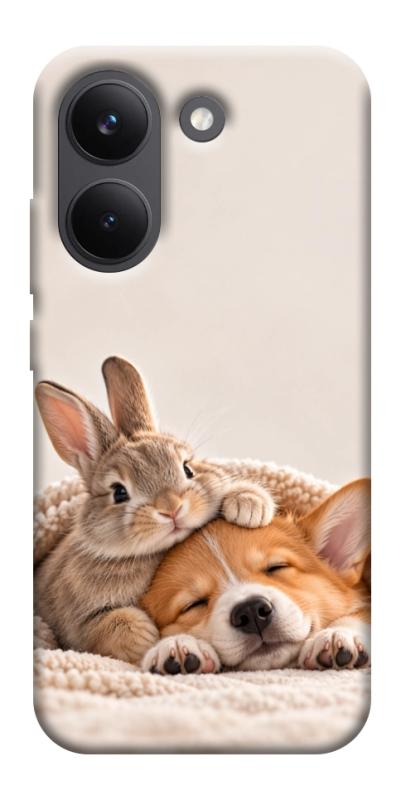 Чехол itsPrint Rabbit and corgi для Xiaomi Poco X8 Pro, armored, купить оптом с доставкой