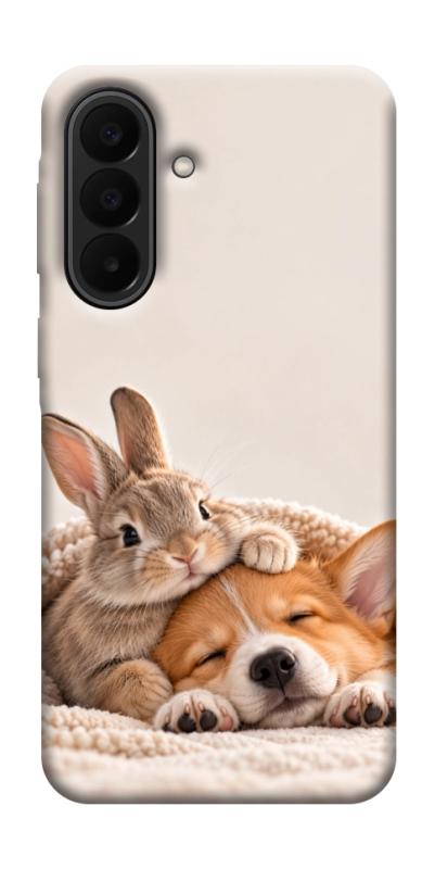 Чехол itsPrint Rabbit and corgi для Samsung Galaxy A27, armored, купить оптом с доставкой