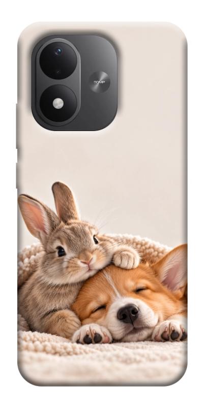 Чехол itsPrint Rabbit and corgi для Xiaomi Redmi Note 17, armored, купить оптом с доставкой