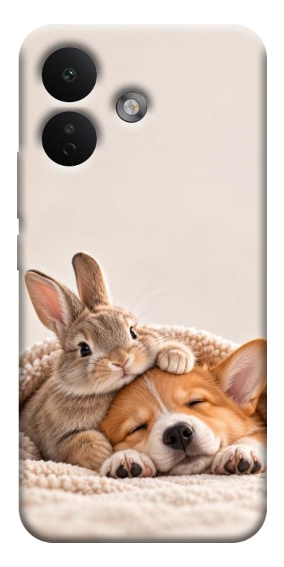 Чехол itsPrint Rabbit and corgi для Xiaomi Redmi Note 17 Pro, armored, купить оптом с доставкой