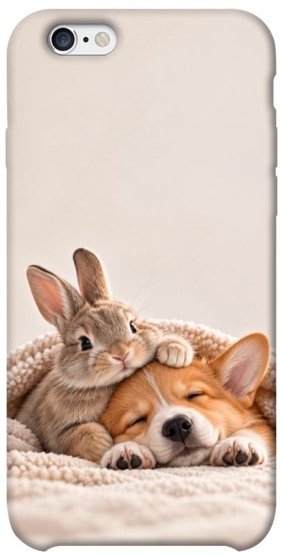 Чехол itsPrint Rabbit and corgi для Apple iPhone 6/6s (4.7"), armored, купить оптом с доставкой
