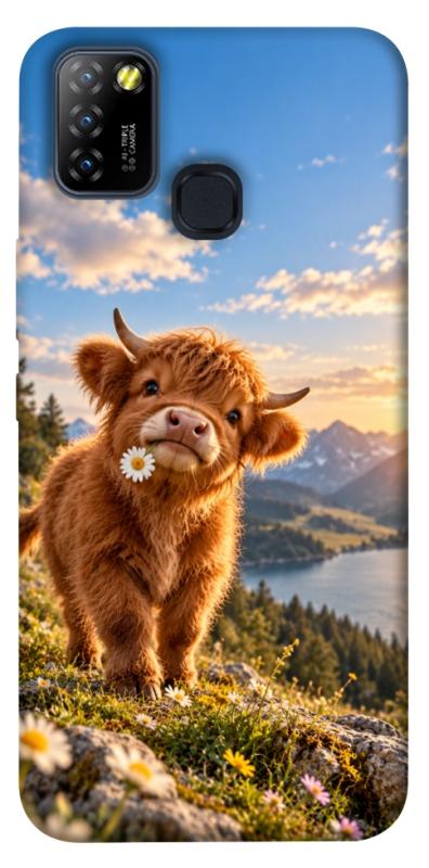 Чохол itsPrint Теля серед гір для Infinix Hot 10 Lite, armored, купити оптом з доставкою