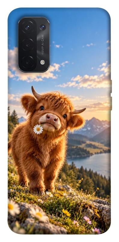 Чохол itsPrint Теля серед гір для Oppo A54 4G, armored, купити оптом з доставкою