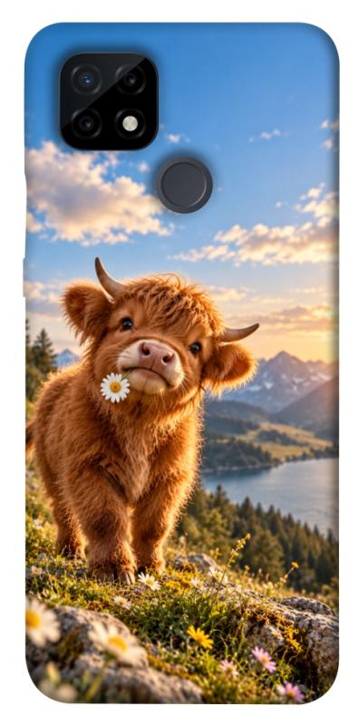 Чохол itsPrint Теля серед гір для Realme C21, armored, купити оптом з доставкою