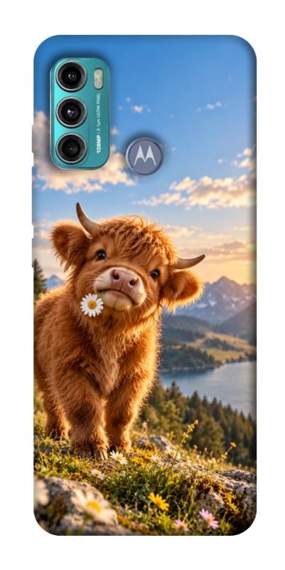 Чохол itsPrint Теля серед гір для Motorola Moto G60, armored, купити оптом з доставкою