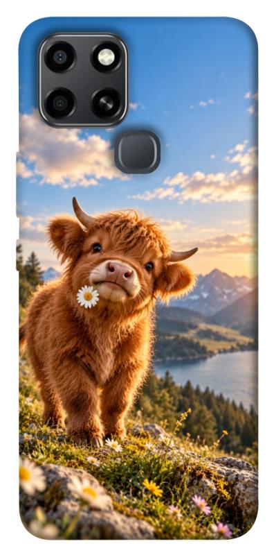 Чохол itsPrint Теля серед гір для Infinix Smart 6, armored, купити оптом з доставкою
