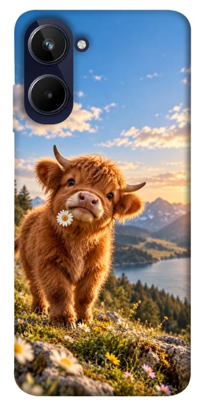 Чохол itsPrint Теля серед гір для Realme 10 4G, armored, купити оптом з доставкою