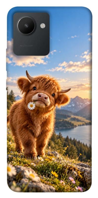 Чохол itsPrint Теля серед гір для Realme C30, armored, купити оптом з доставкою