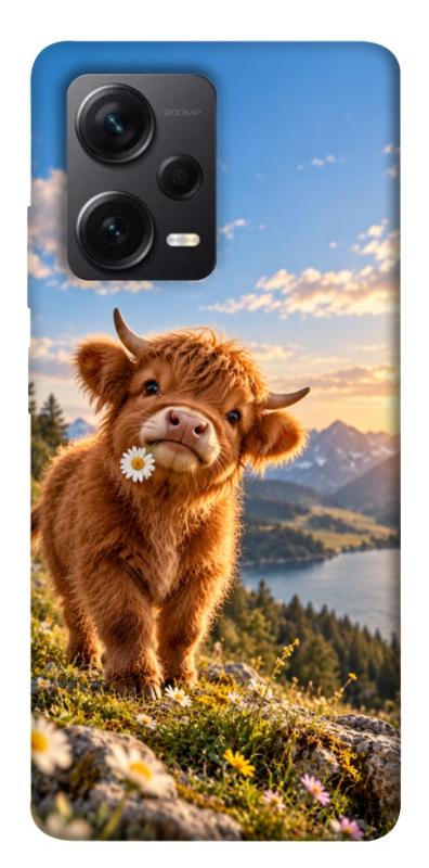 Чохол itsPrint Теля серед гір для Xiaomi Redmi Note 12 Pro+ 5G, armored, купити оптом з доставкою