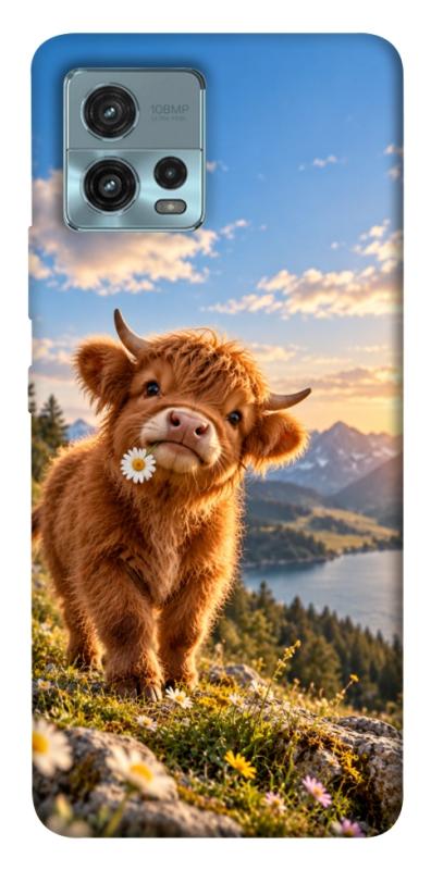 Чохол itsPrint Теля серед гір для Motorola Moto G72, armored, купити оптом з доставкою
