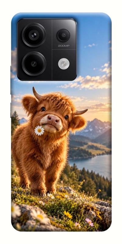 Чохол itsPrint Теля серед гір для Xiaomi Redmi Note 13 Pro 4G, armored, купити оптом з доставкою