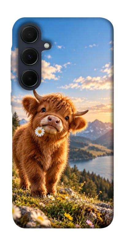 Чехол itsPrint Теля серед гір для Samsung Galaxy A35, armored, купить оптом с доставкой