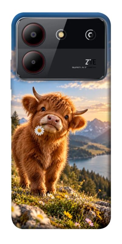 Чехол itsPrint Теля серед гір для ZTE Blade A54 4G, armored, купить оптом с доставкой