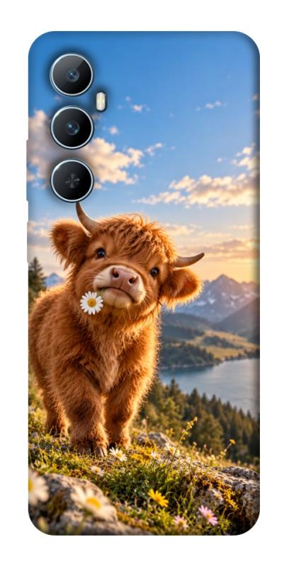 Чохол itsPrint Теля серед гір для Realme C65 4G, armored, купити оптом з доставкою